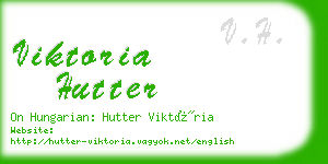 viktoria hutter business card